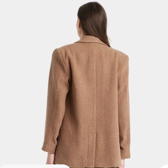 NWT Universal Thread Women’s Oversized Blazer Tan Casual Lightweight Jacket S - Picture 10 of 10